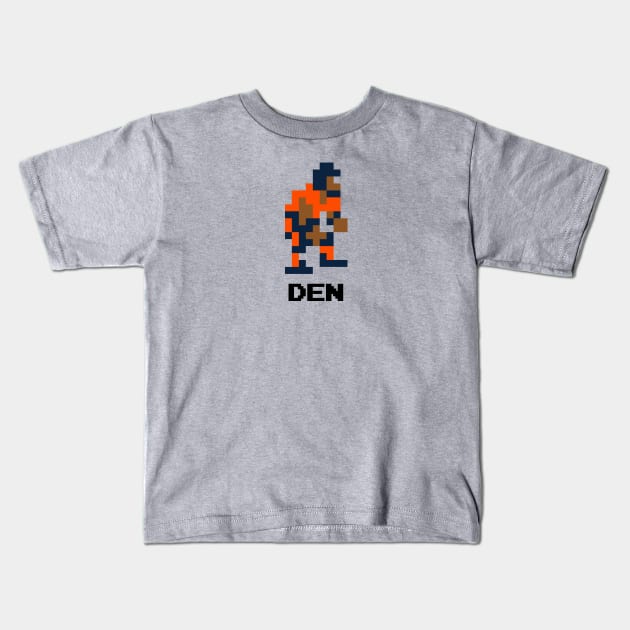 8-Bit Linebacker - Denver Kids T-Shirt by The Pixel League